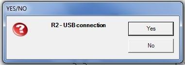 r2 usb conection