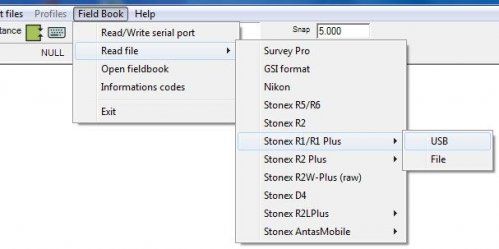 read file stonex data manager