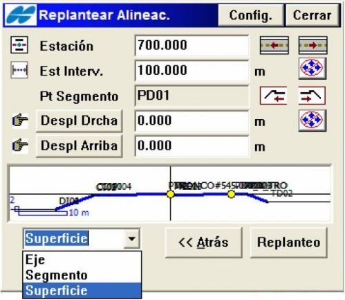 parametros replanteo