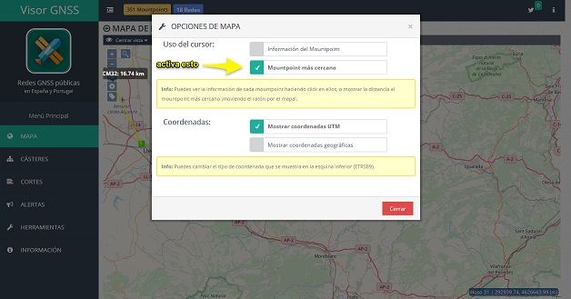 configurar visor GNSS